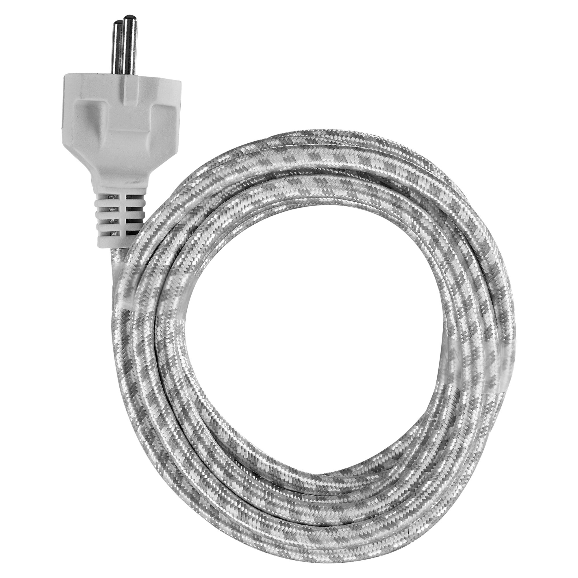 Graues Bügeleisenkabel mit Stecker
