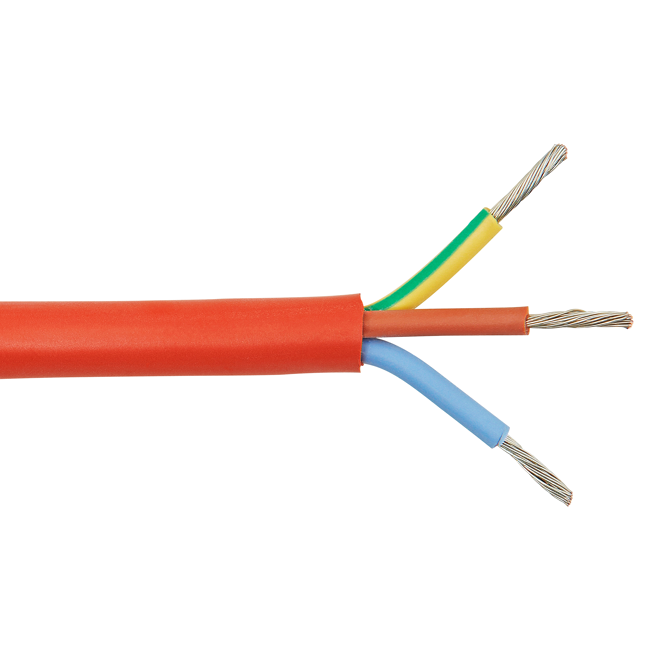 Bild von Silikonleitung SIHF rotbraun 1,5 mm² 3-adrig
