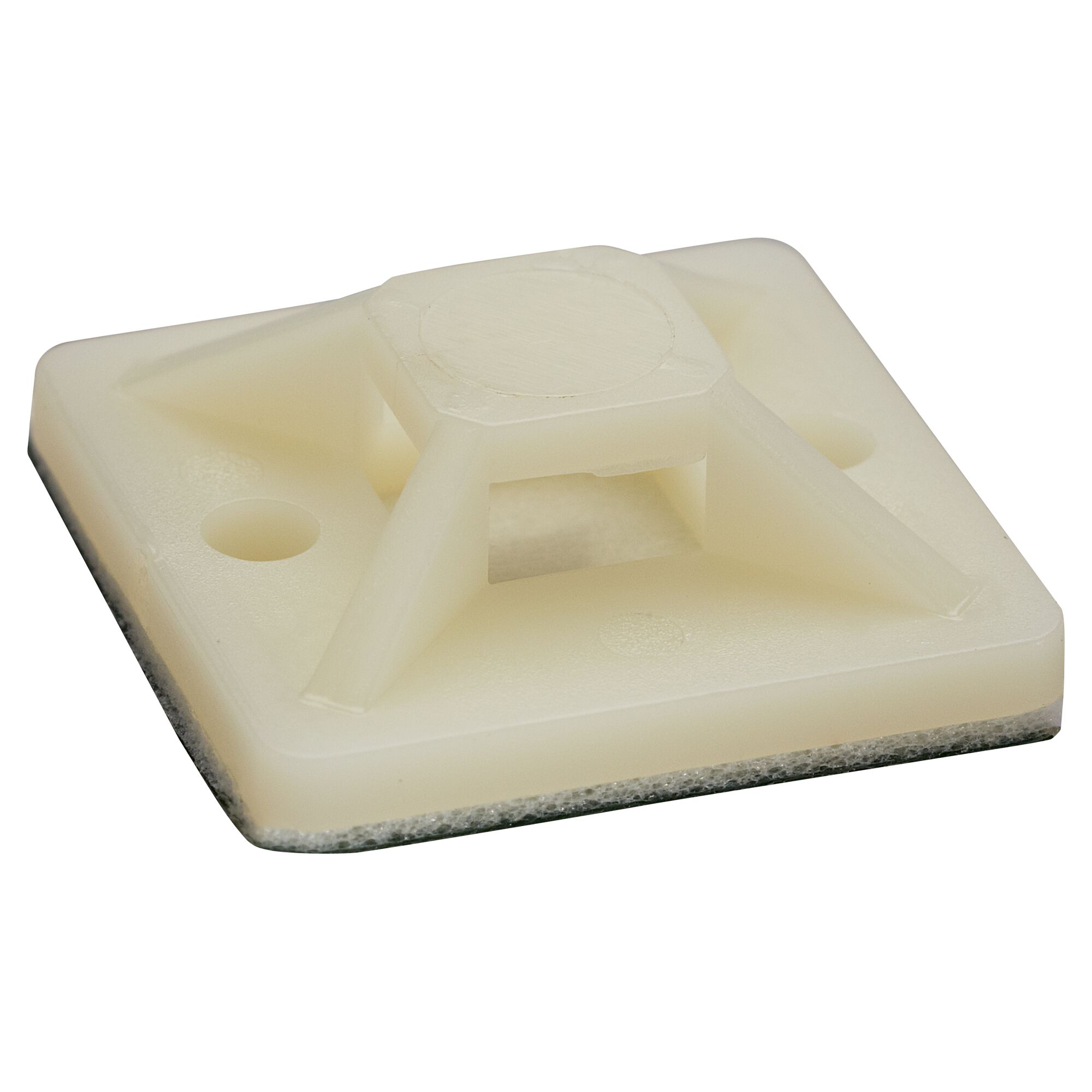 Selbstklebender Befestigungssockel, weiß