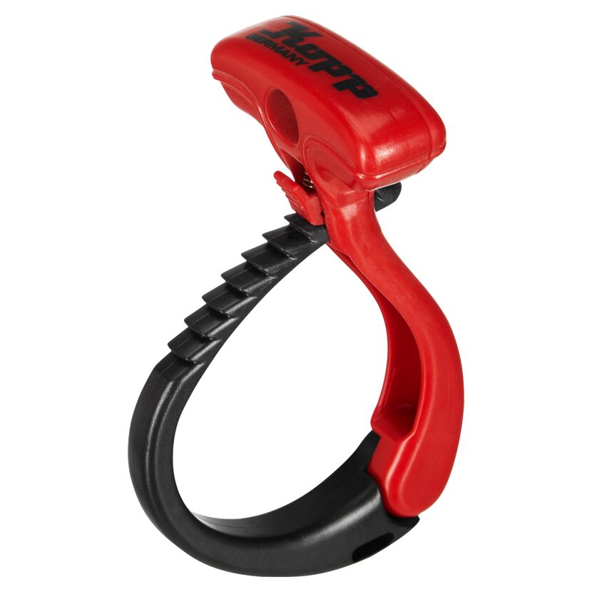 Roter und schwarzer Kabelwickler von Klett