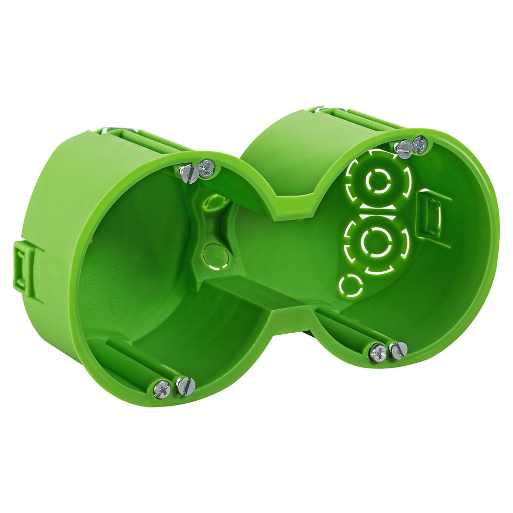 Grüne Doppelgerätedose von Spelsberg