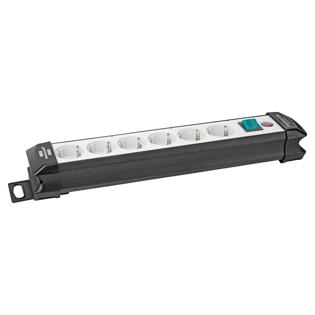 Brennenstuhl Premium-Line Steckdosenleiste 6-fach, schwarz, 5 m
