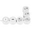 Steckdosenleiste 'Supraflex' 4-fach mit Schalter und USB
