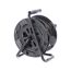Schwarze Kabeltrommel mit 15 m Kabel
