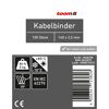 100 Stück Kabelbinder, 140 x 2,5 mm, für innen und außen