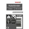 25 Stück Kabelbinder 150 x 3,5 mm