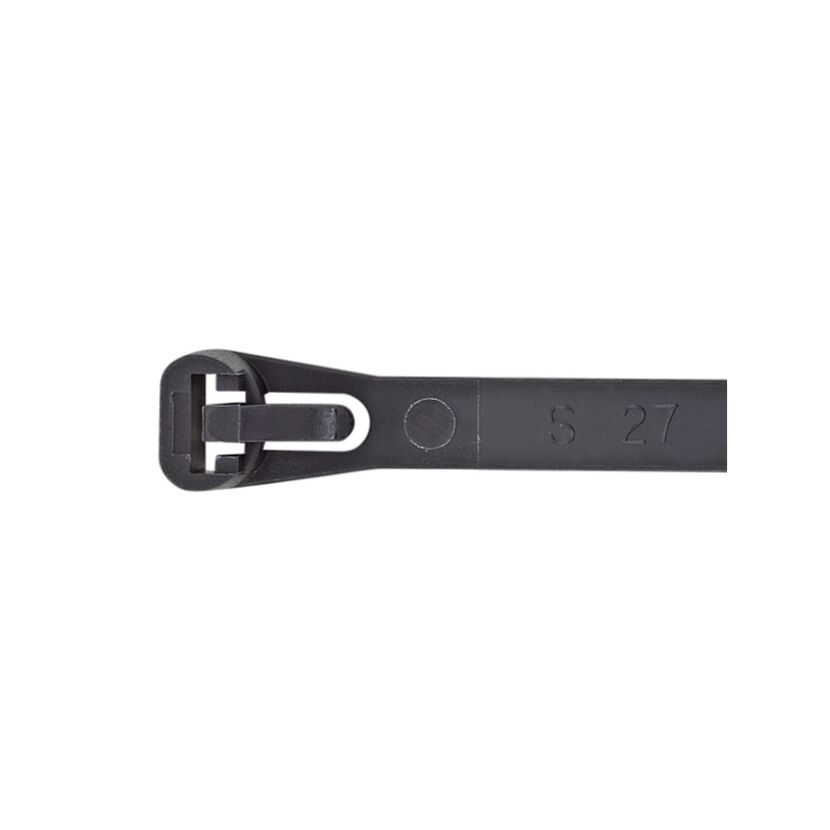 Schwarzer Kabelbinder