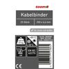 25 Stück Kabelbinder 200 x 4,6 mm für innen und außen