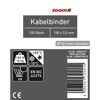 100 Stück Kabelbinder 150 x 3,5 mm für innen und außen