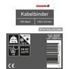 toom Kabelbinder 100 Stück 150 x 3,5 mm