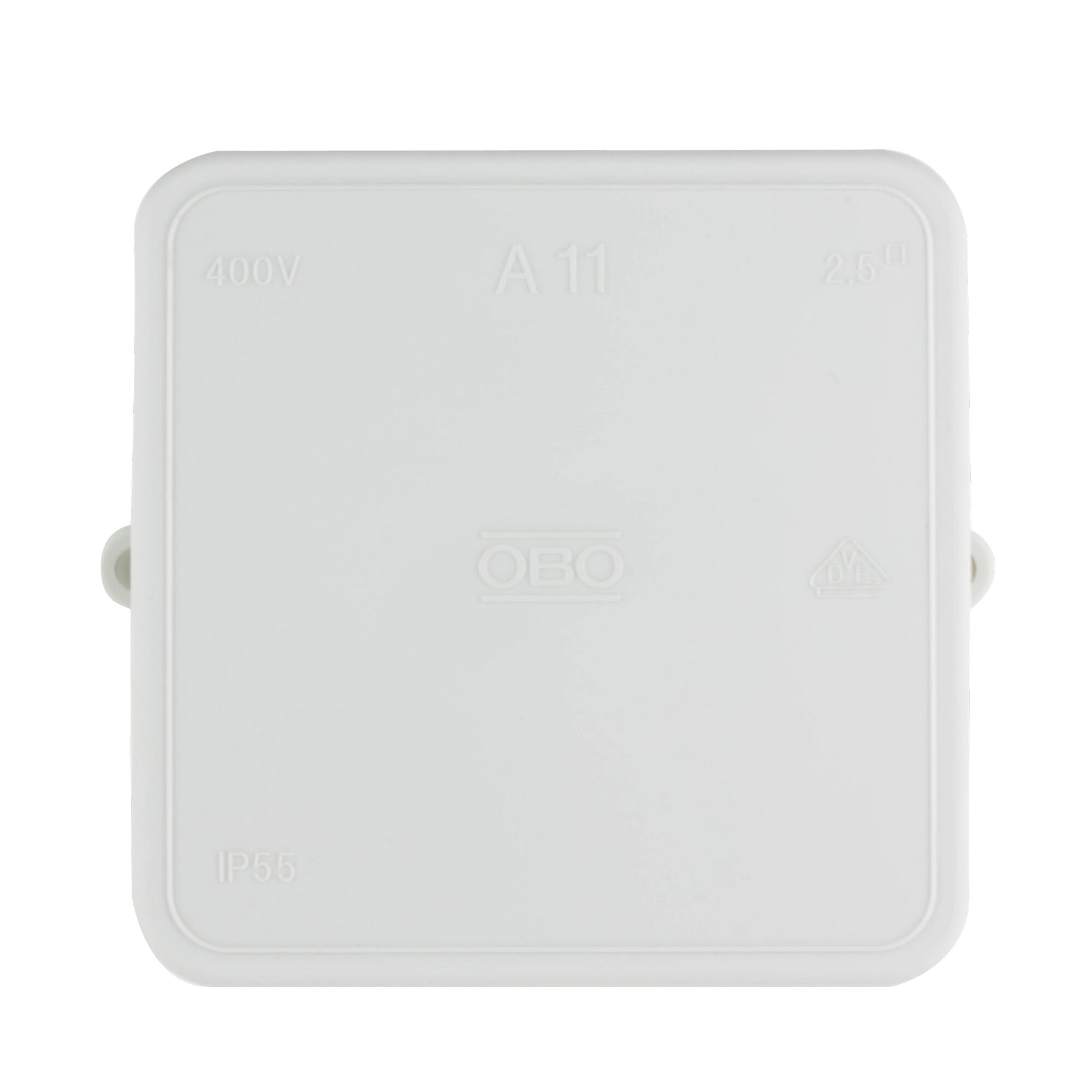 Weißer OBO Abzweigkasten