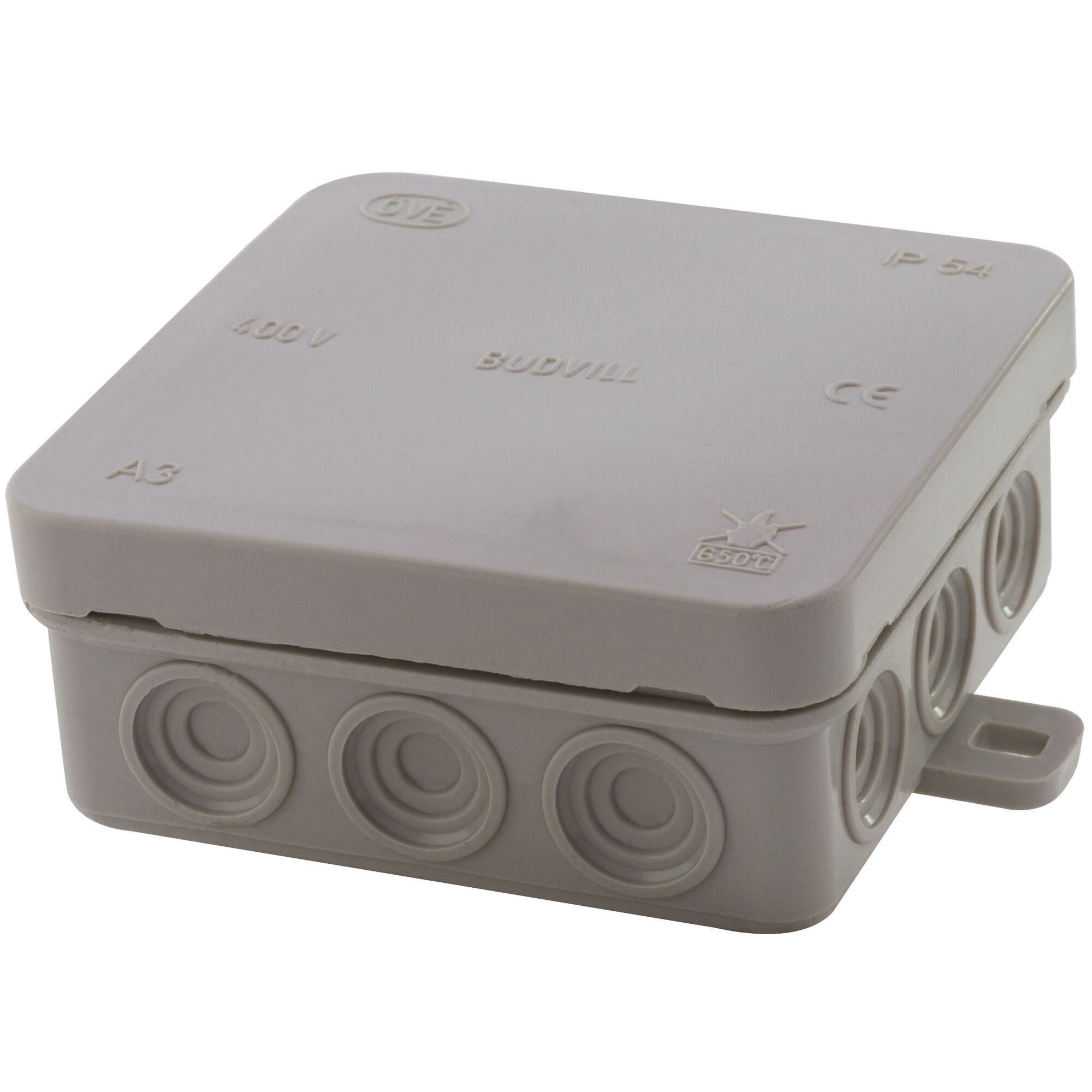 Grauer Abzweigkasten