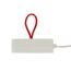 Verlängerungskabel weiß mit 2 USB-Ports 1-fach