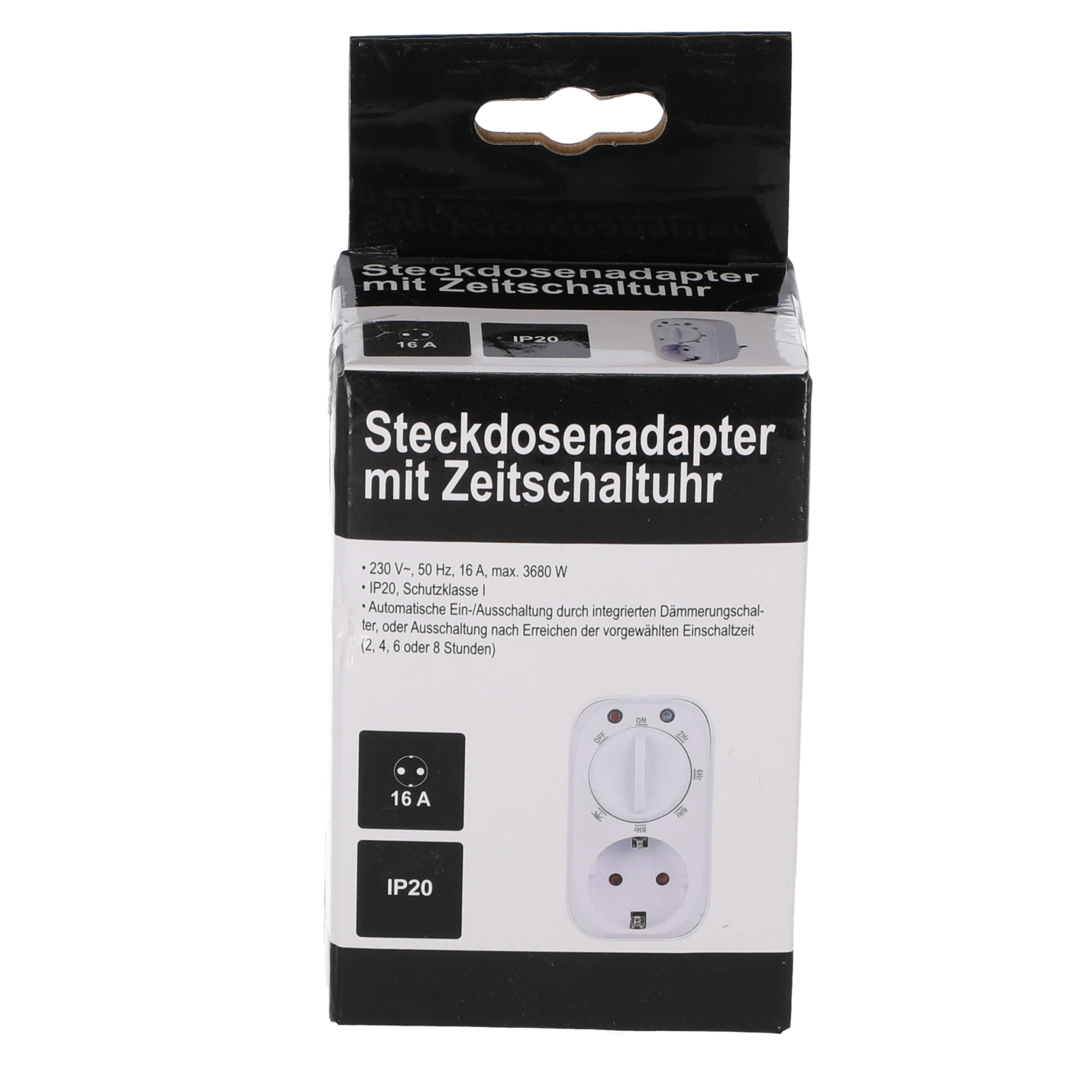 Zeitschaltuhr mit Steckdosenadapter IP 20 + product picture