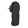 Schwarzer Winkelstecker