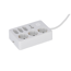 Steckdosenleiste mit Schalter 3-fach weiß/grau USB-A+C