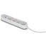 Steckdosenleiste mit Schalter 3-fach weiß/grau USB-A+C