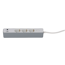 Steckdosenleiste mit Schalter 3-fach weiß/grau USB-A+C