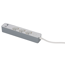 Steckdosenleiste mit Schalter 3-fach weiß/grau USB-A+C