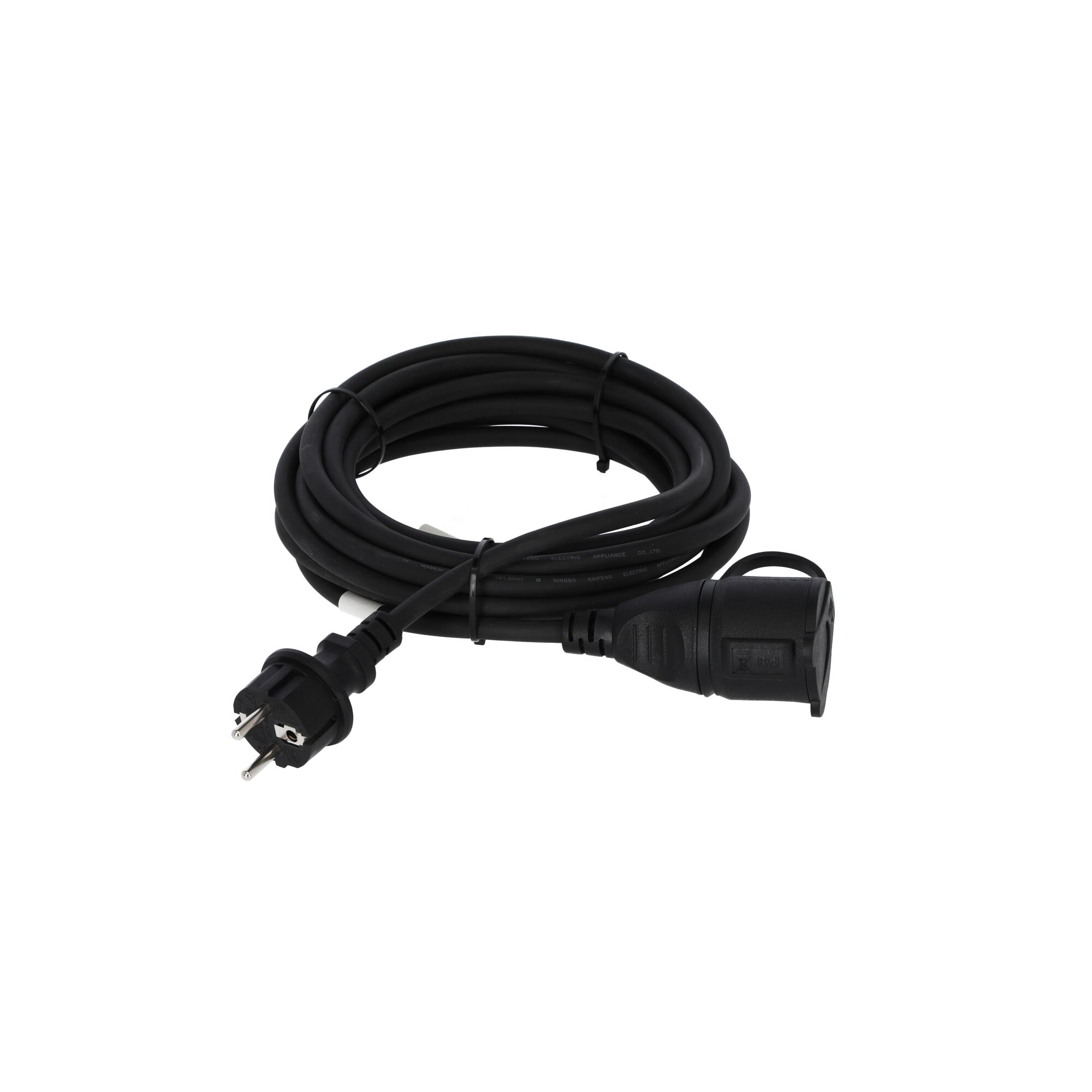 Schwarzes Verlängerungskabel