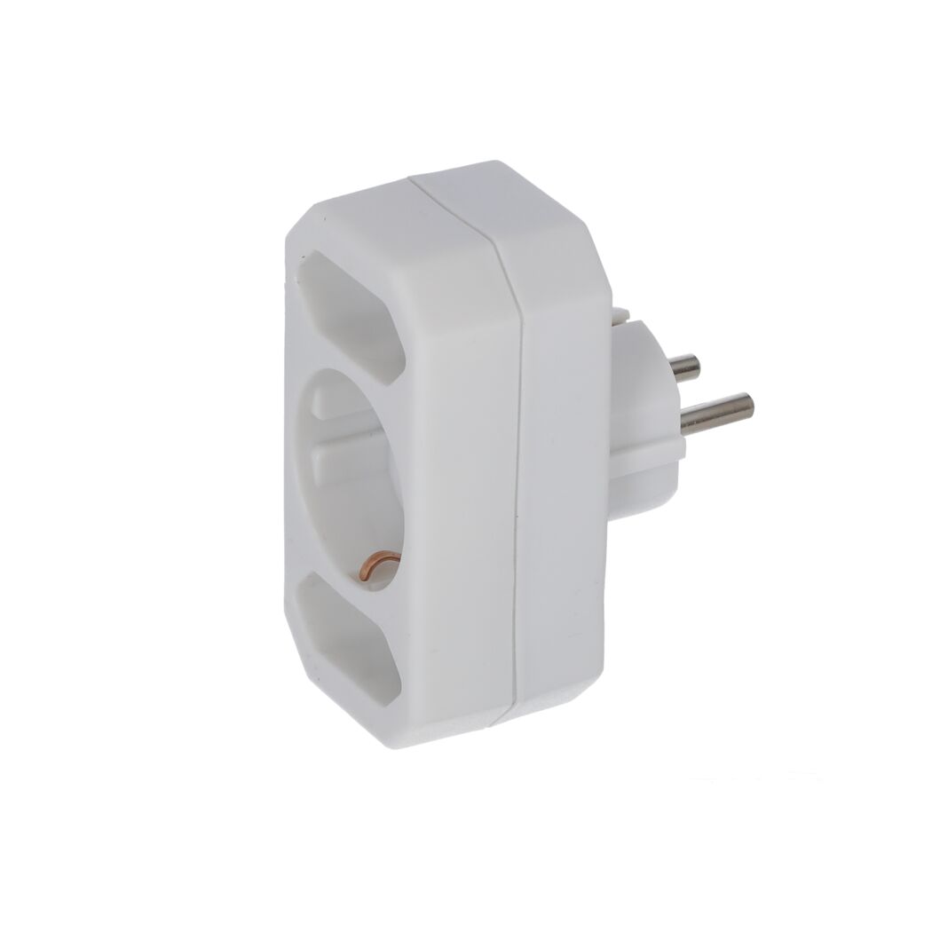 Multistecker weiß 3-fach