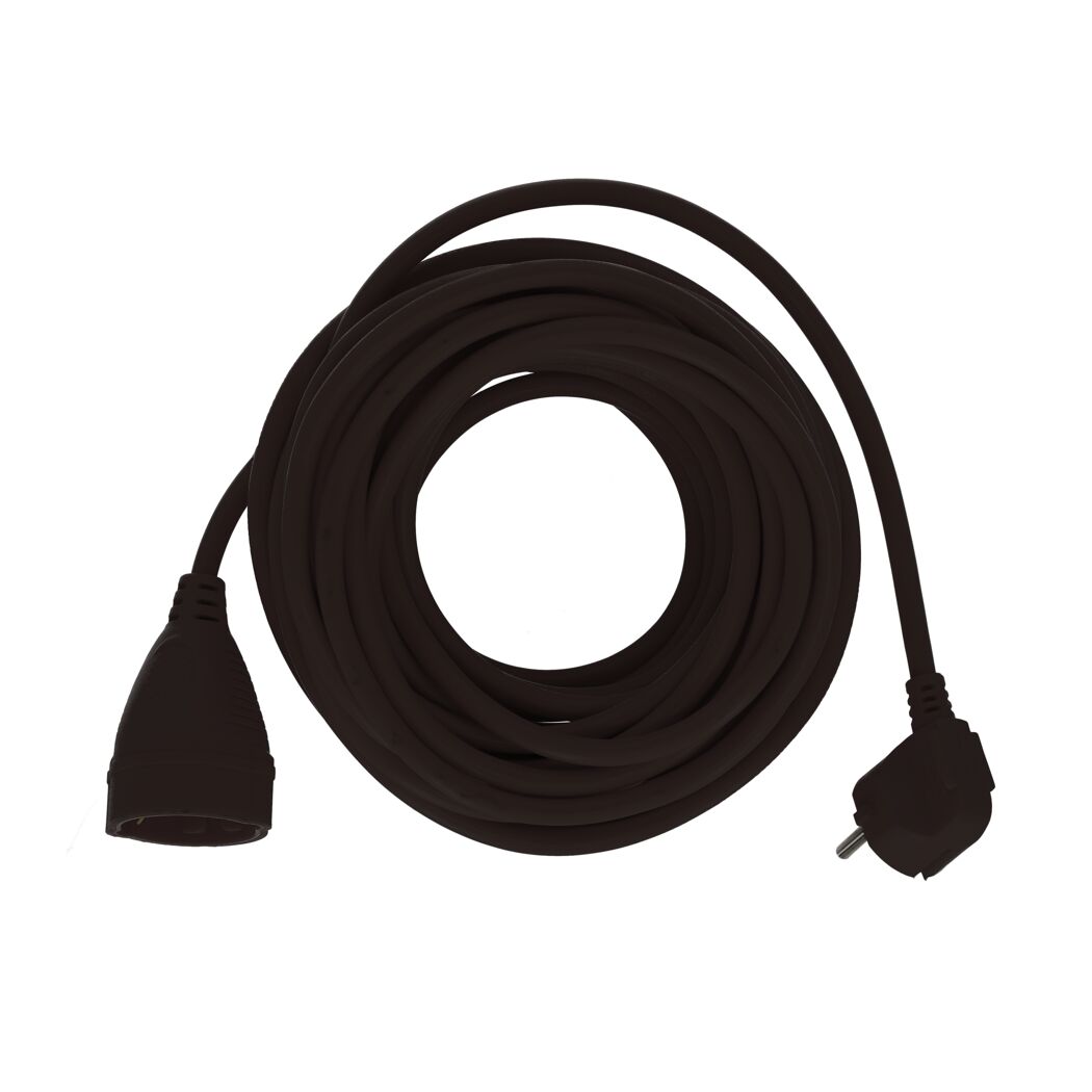 Verlängerungskabel 'H05VV-F 3x1,5' schwarz 10 m