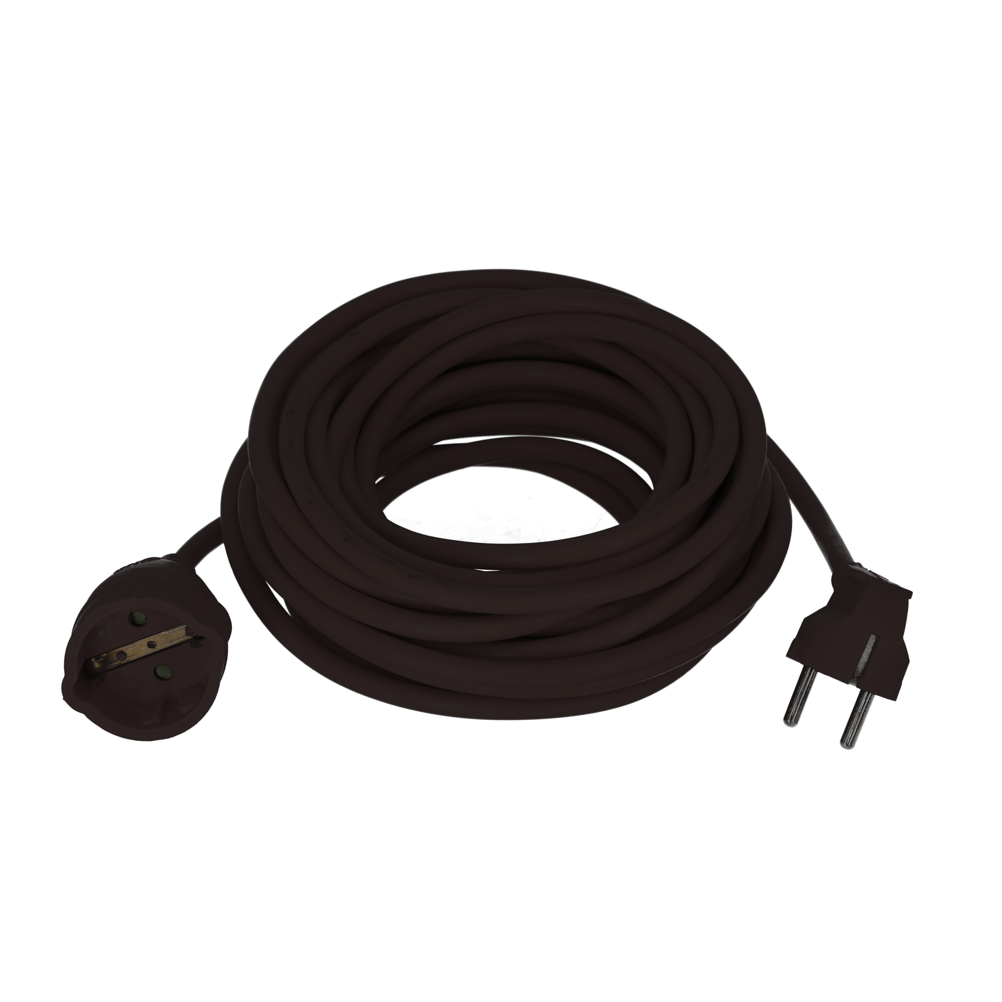 Verlängerungskabel 'H05VV-F 3x1,5' schwarz 10 m