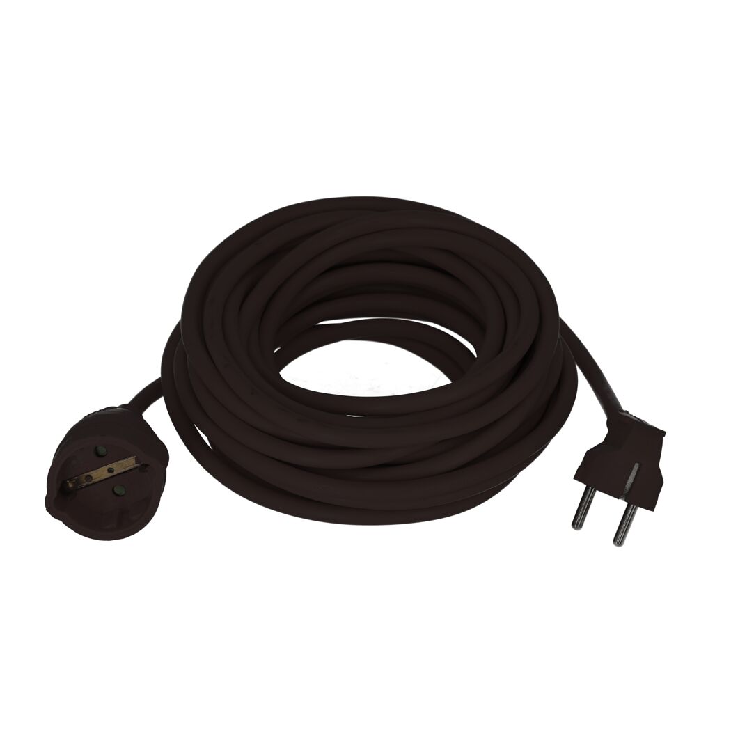 Verlängerungskabel 'H05VV-F 3x1,5' schwarz 10 m