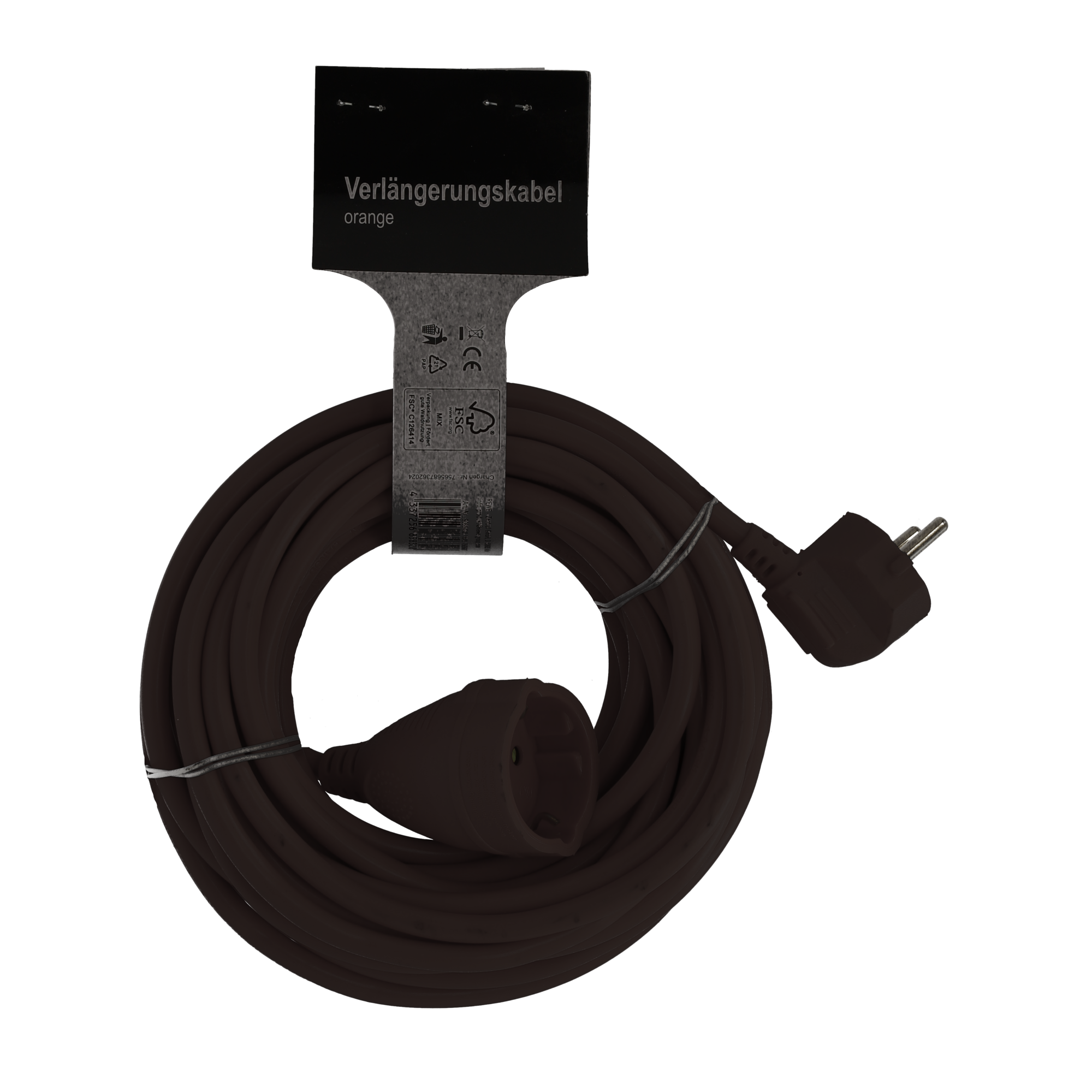 Thumbnail - Verlängerungskabel 'H05VV-F 3x1,5' schwarz 10 m