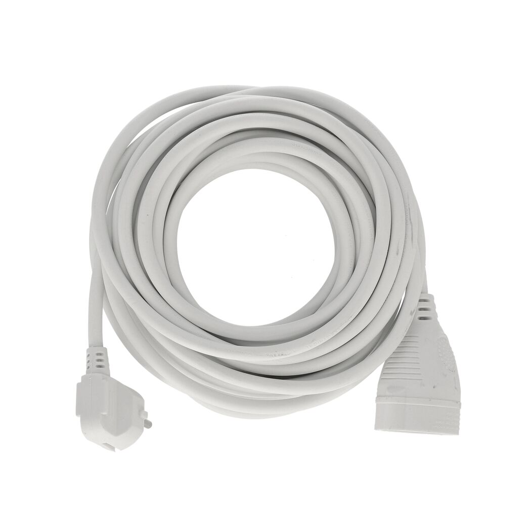 Verlängerungskabel 'H05VV-F 3x1,5' weiß 10 m