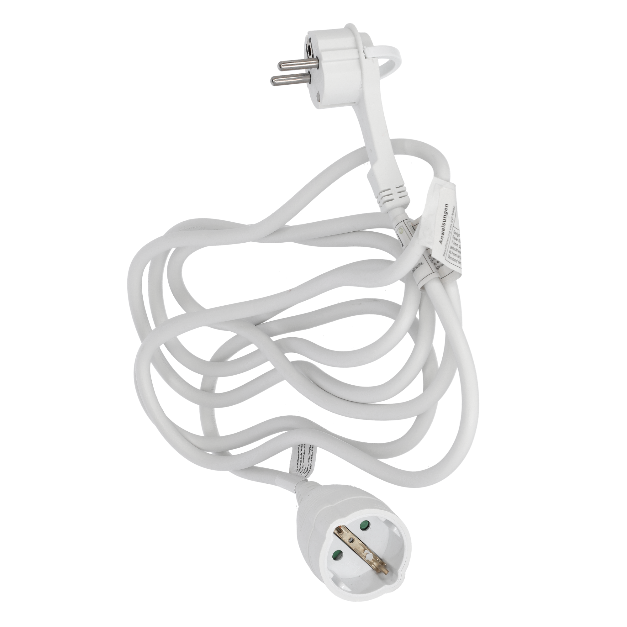 Verlängerungskabel 'H05VV-F' weiß 3 m