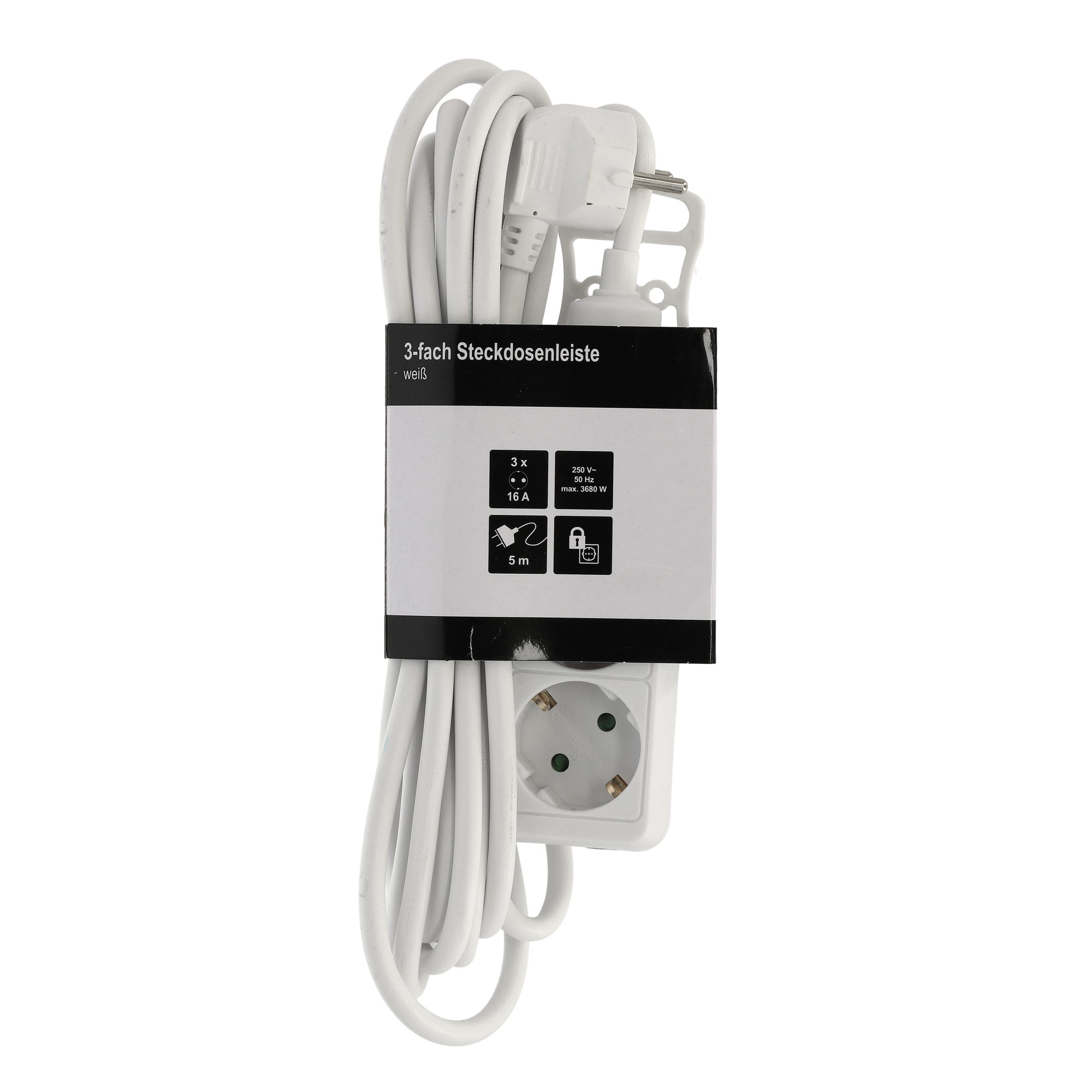 Steckerleiste 3-fach weiß