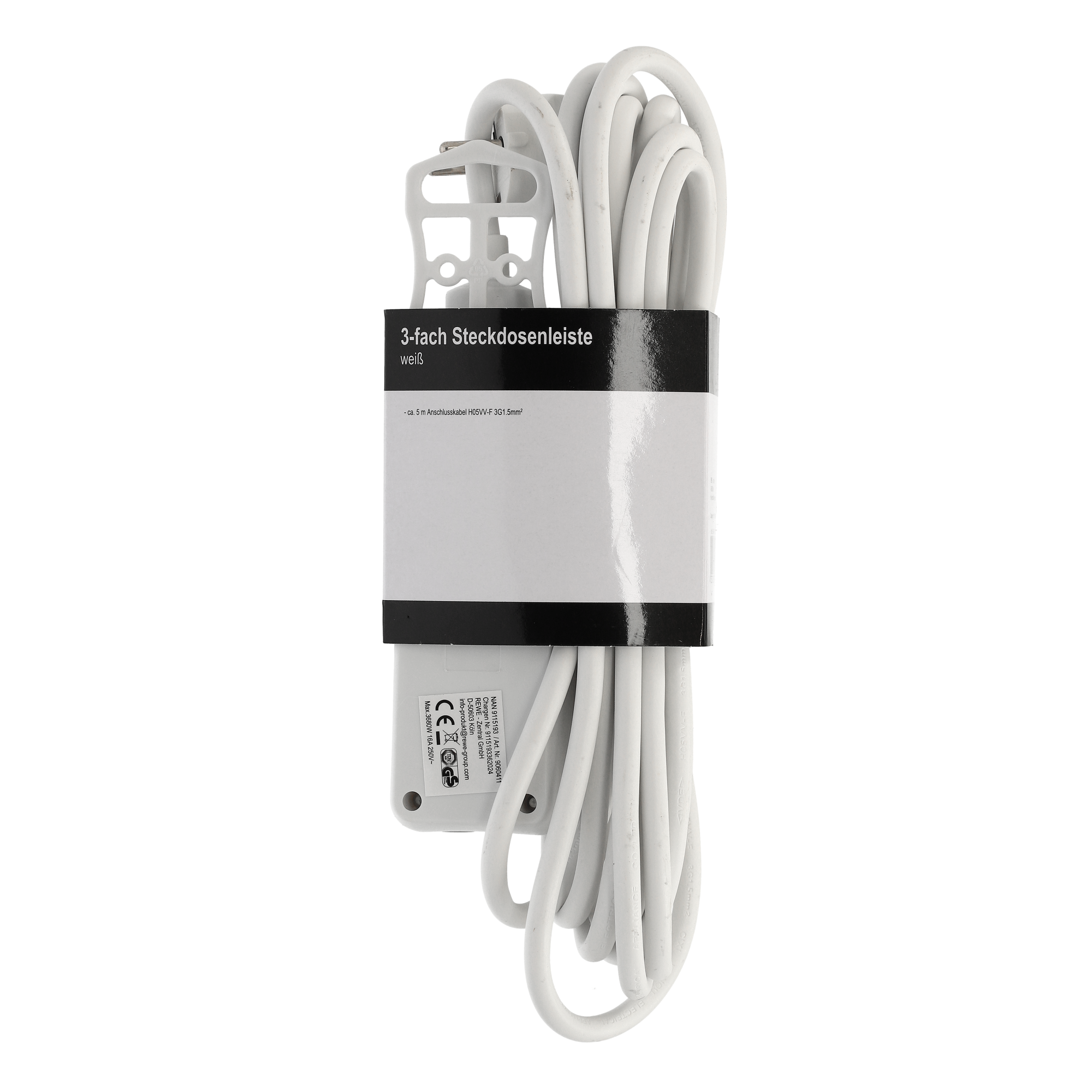 Steckerleiste 3-fach weiß