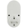 Weißer Zwischenstecker mit Eurostecker