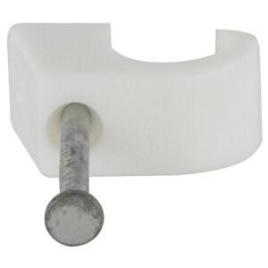 Kabelschellen mit Nagel weiß Ø 7 - 12 mm 200 Stück