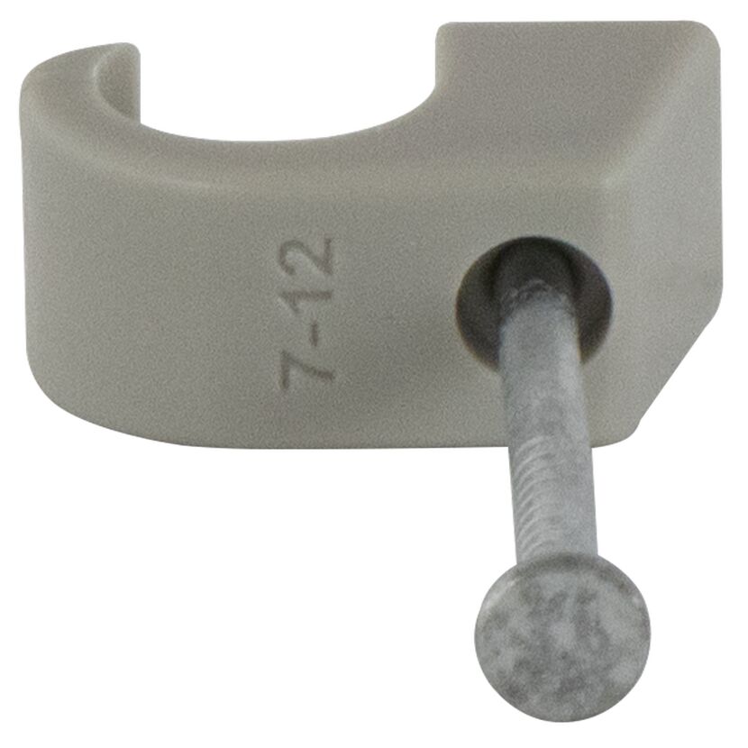 Kabelschellen mit Nagel grau Ø 7 - 12 mm 200 Stück