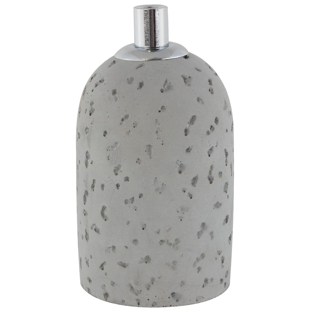 Graue E27 Lampenfassung aus Beton