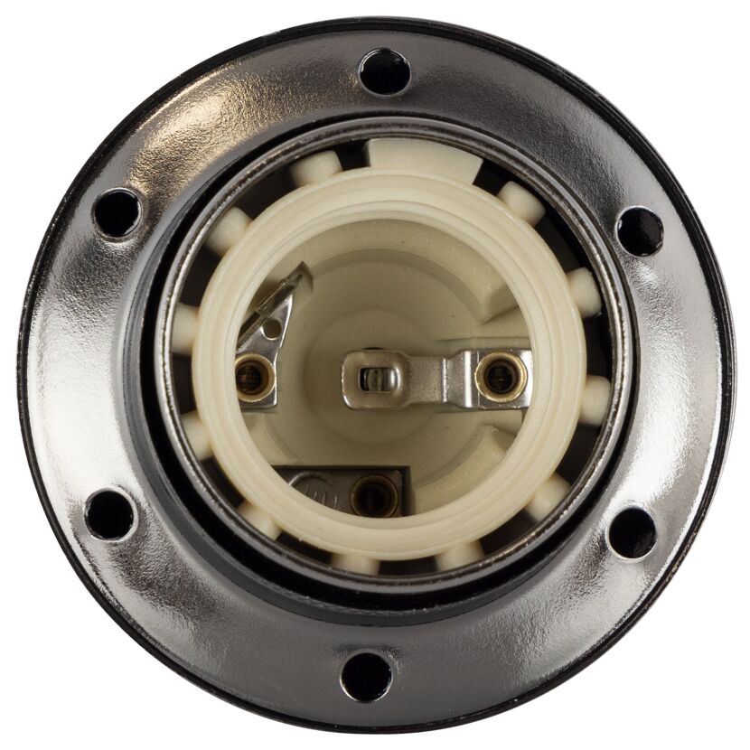 Lampenfassung nickelfarben E27