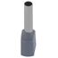 Aderendhülse Twin 0,75 mm² für 2 Adern grau, 100 Stück