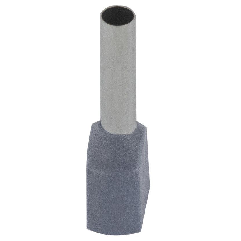 Aderendhülse Twin 0,75 mm² für 2 Adern grau, 100 Stück