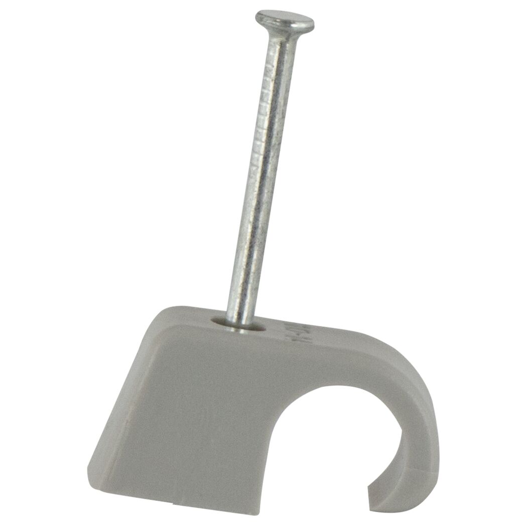 Kabelschellen mit Nagel grau Ø 10 - 14 mm 100 Stück