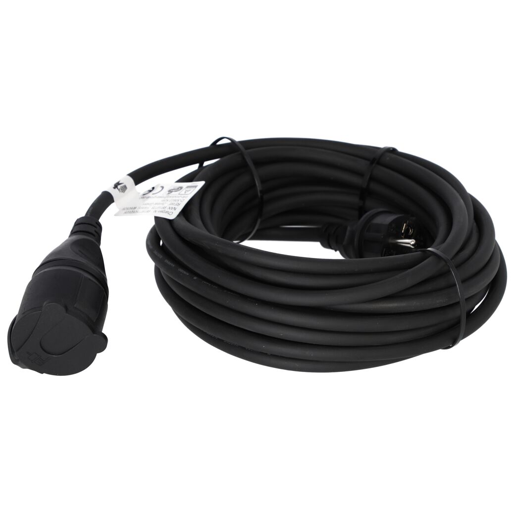 Verlängerung IP44 schwarz 10 m
