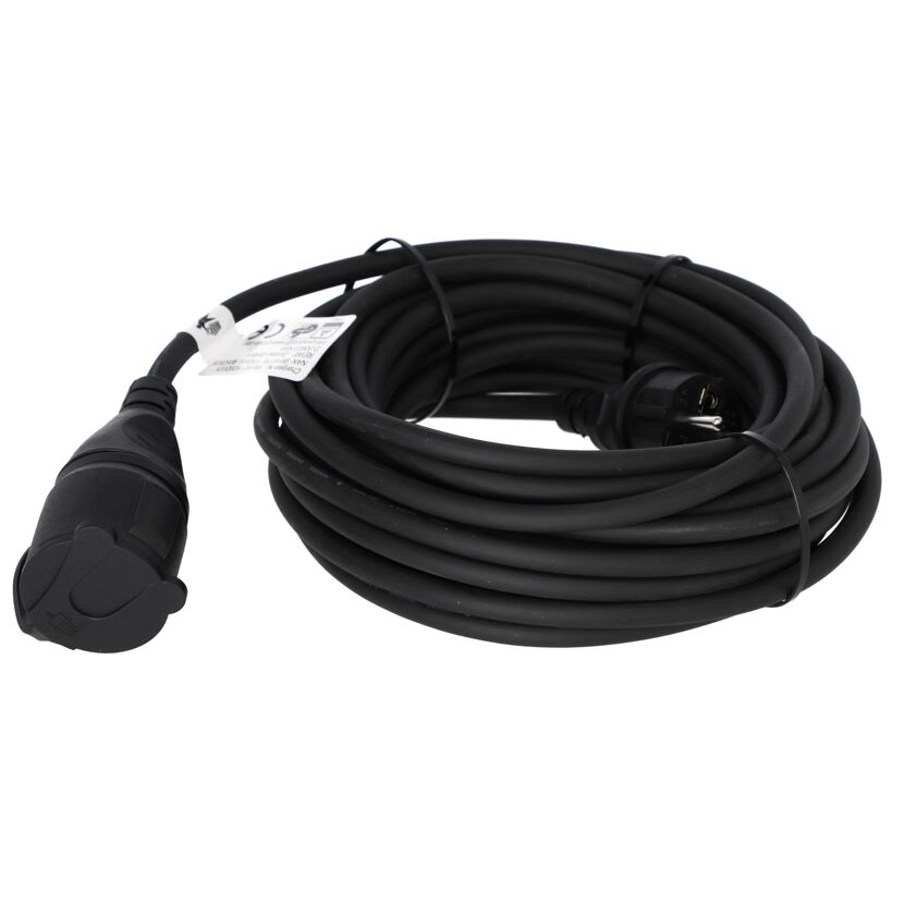 Verlängerung IP44 schwarz 10 m