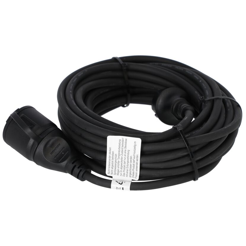 Verlängerung IP44 schwarz 10 m