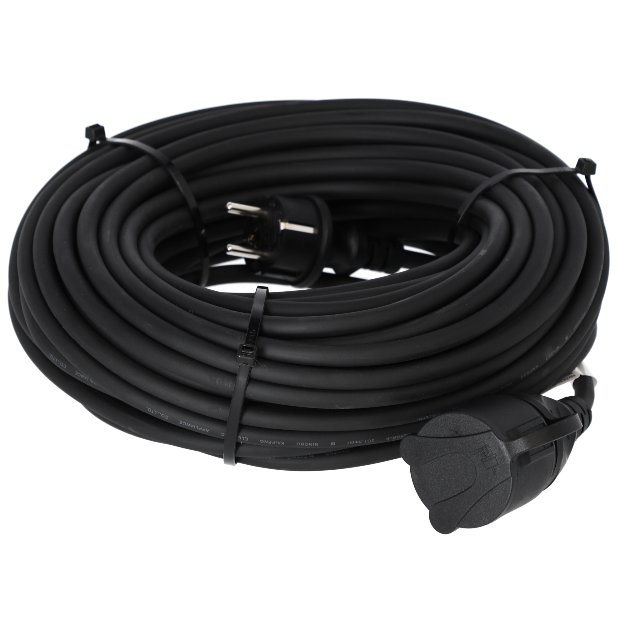 Verlängerungskabel 'H05RR-F 3G1,5' schwarz 25 m 1,5 mm²