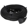 Verlängerungskabel 'H05RR-F 3G1,5' schwarz 25 m 1,5 mm²