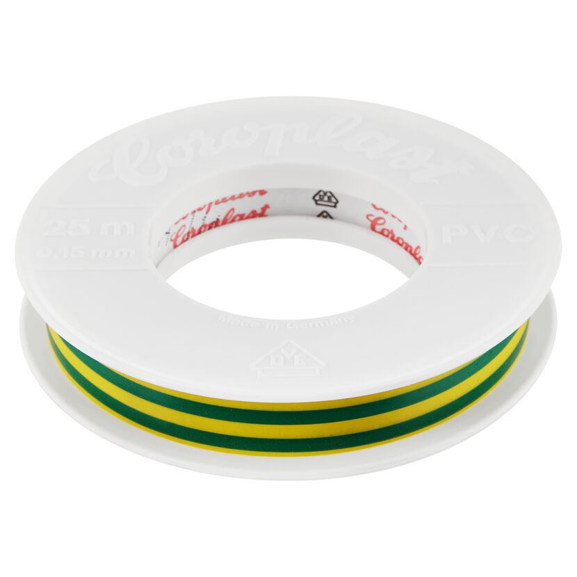 Isolierband grün-gelb 2500 x 1,5 x 0,015 cm