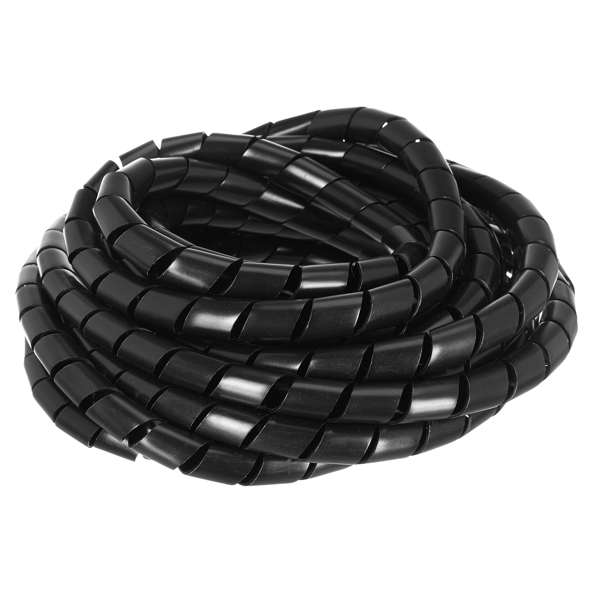 Schwarz Flexibles Spiralschlauch Kabelschutz Spiralhülle 5 M Lang 8mm Durchm 