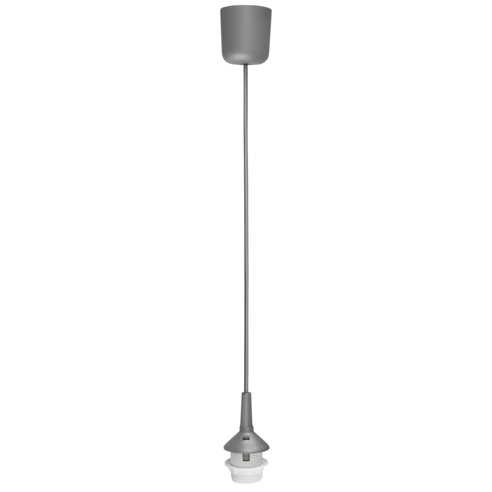 Leuchtenpendel chromfarben E27 60 W 70 cm