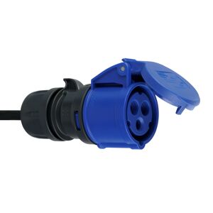 CEE-Verlängerungskabel schwarz/blau 5 m 3-polig